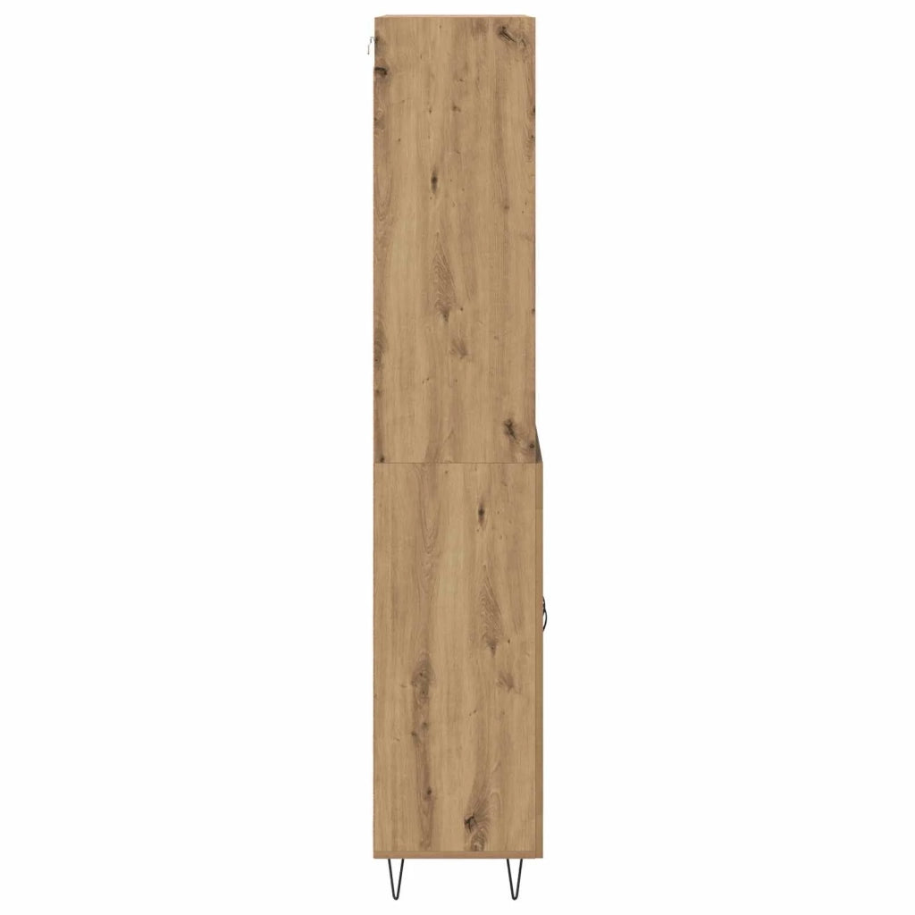 Credenza-Buffet-Armadio da cucina Rovere artigianale 69,5 x 34 x 180 cm 618301