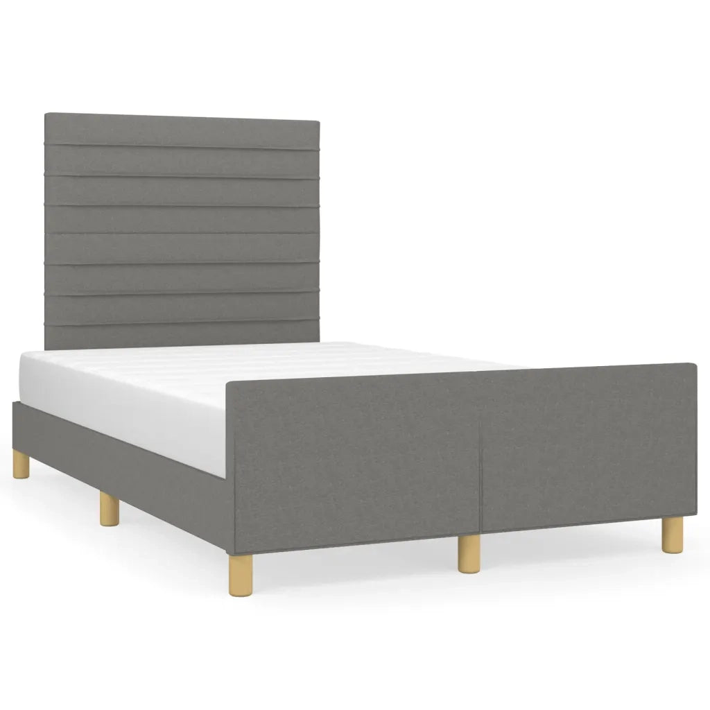 Giroletto senza Materasso Grigio Scuro 120x190 cm in Tessuto