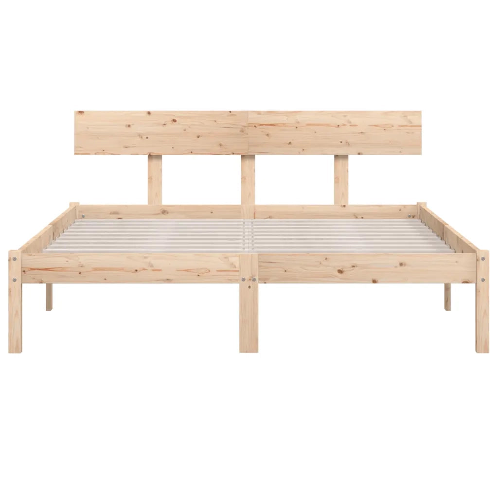 Giroletto senza Materasso Ambrato in Legno Massello 140x200 cm 810147