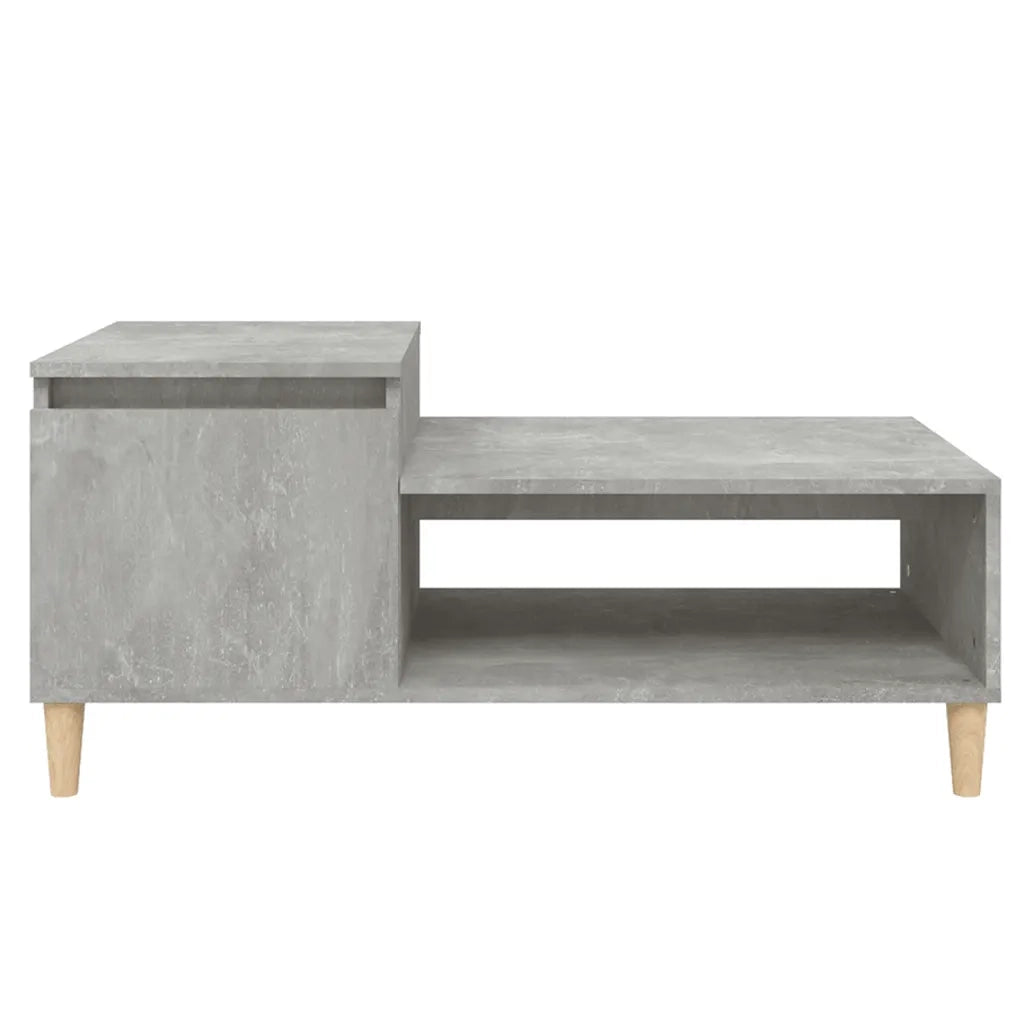 Tavolino salotto | Tavolino da caff¨¨ | Tavolino da Soggiorno Grigio Cemento 100x50x45 cm Legno Multistrato
