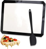 Mat di silicone riciclabile - piatto da forno duraturo con spatola per impasto - pellicola antiaderente per biscotti - macarons - impasto 40 x 30 cm