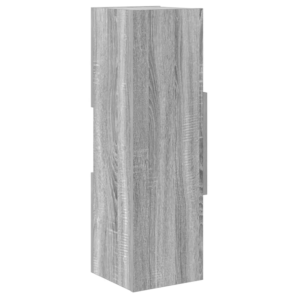 Mobile angolare Grigio Sonoma 25,5x25x80cm Legno multistrato