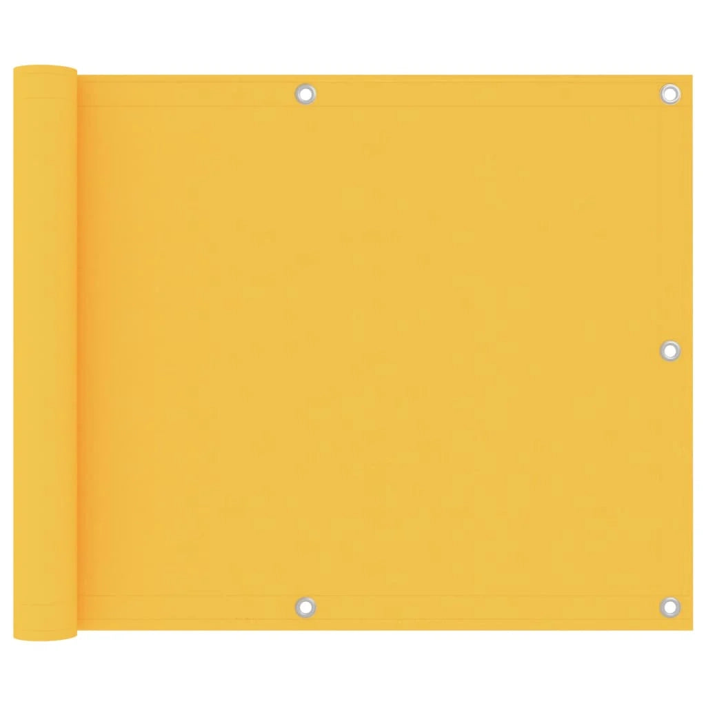 Schermo per balcone schermo per la privacy 75 x 300 cm tessuto Oxford giallo 02_0010192