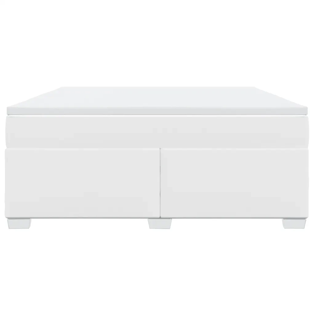 Giroletto a Molle con Materasso Bianco 180x200 cm in Similpelle