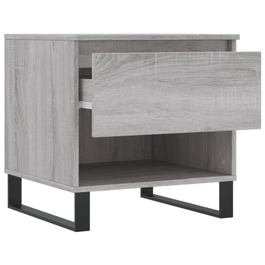 2 pz Tavolini salotto | Tavolino da caff¨¨ | Tavolino da Soggiorno Grigio Sonoma 50x46x50cm Legno Multistrato