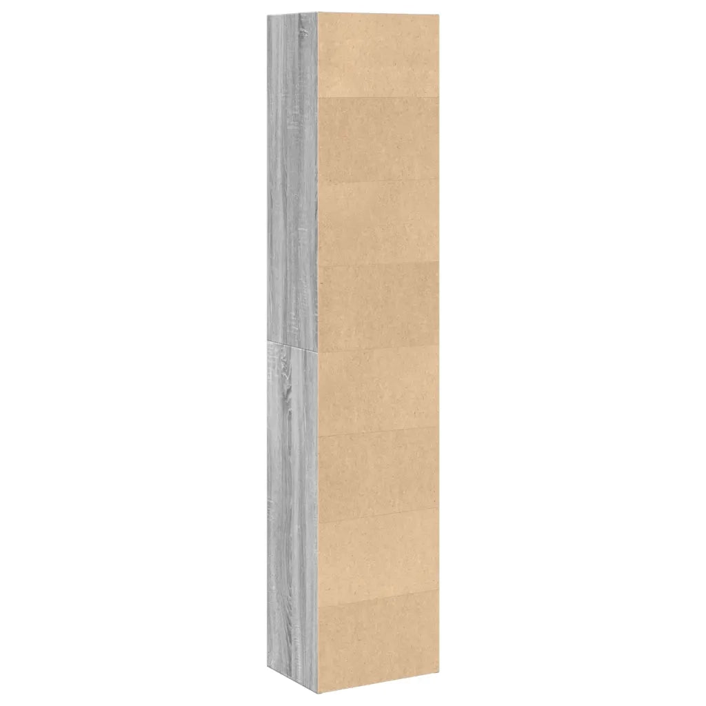 Libreria Grigio Sonoma 40x30x189 cm in Legno Multistrato 857890