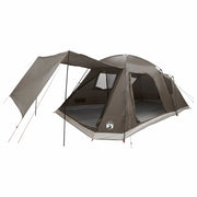 Tenda Capanna Marrone grigio 12-Persone Poliestere e Acciaio 42029009