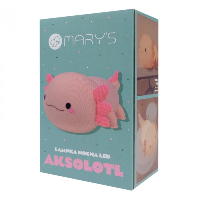Lampada notte bimbi wireless Axolotl rosa LED 2,5W Mary's