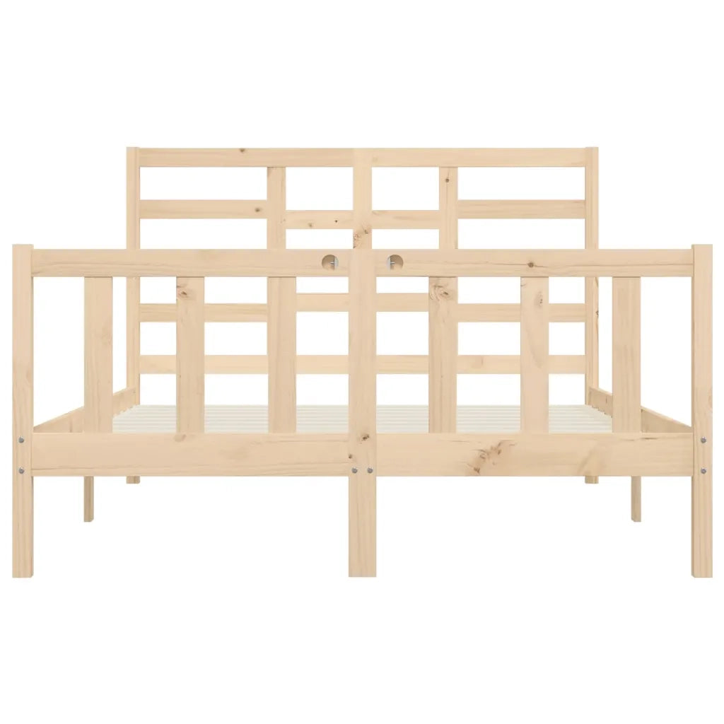 Giroletto senza Materasso-Struttura Letto 160x200 cm in Legno Massello di Pino 597030