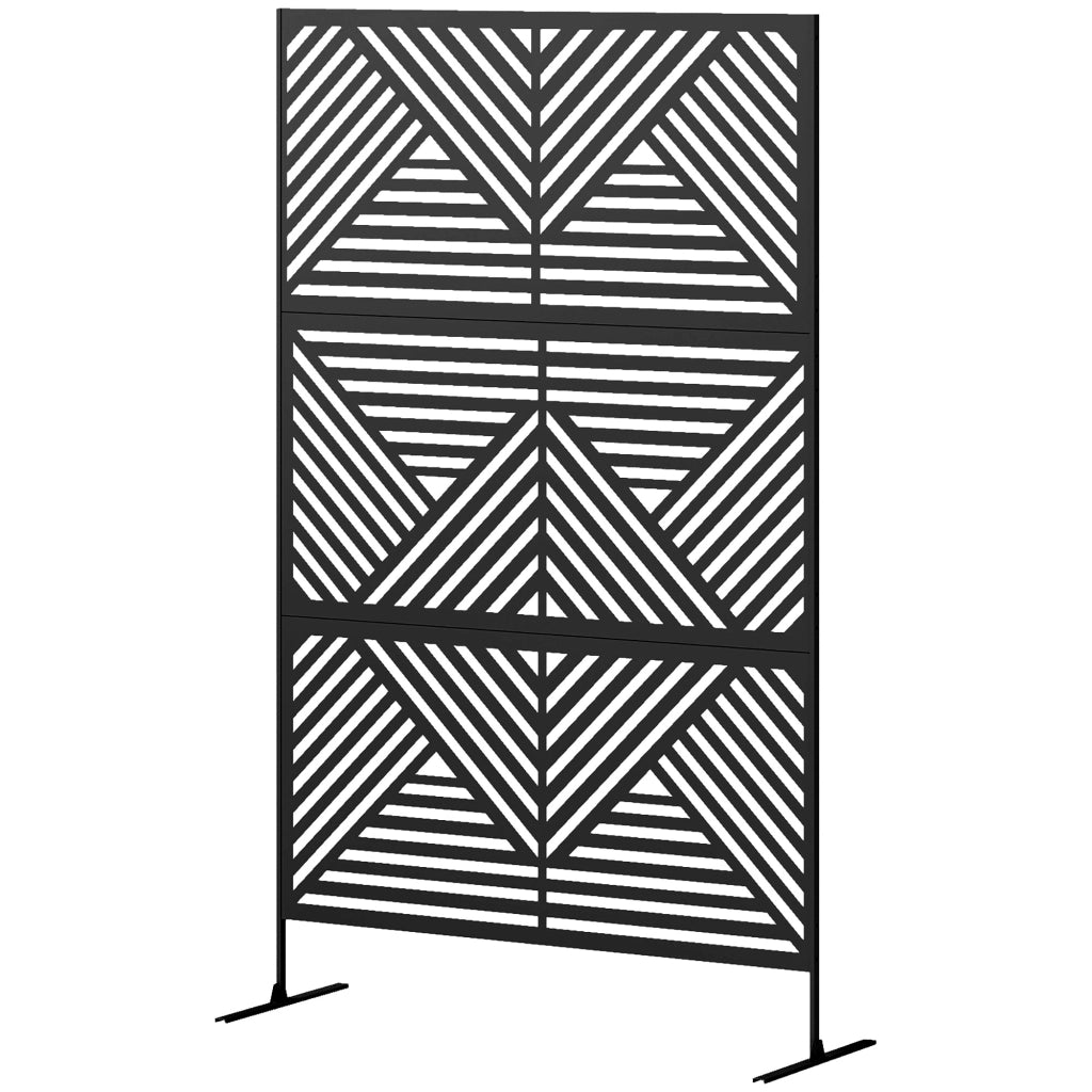 Divisorio da Giardino ¨C zephmum ¨C Nero 122x45x198 cm