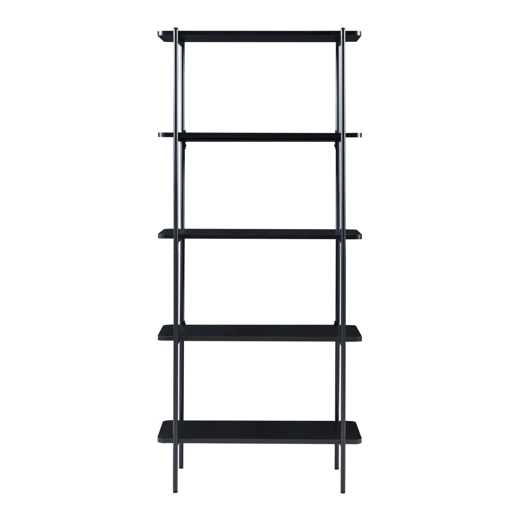 Scaffale dal design senza tempo per soggiorno o camera da letto mobile contenitore indipendente 180 x 80 x 34 cm nero 03_0011154