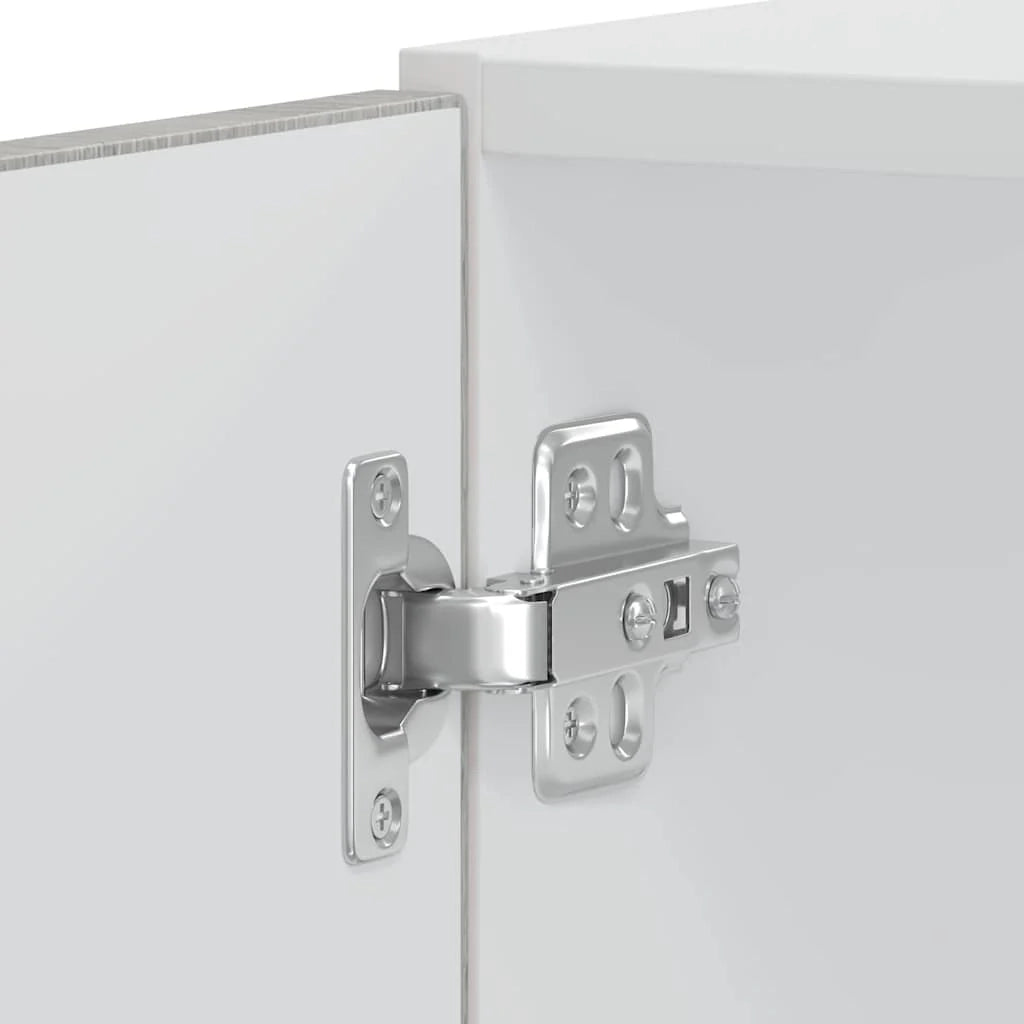 Set di 2 mobili forno compatti con piedini regolabili 60 x 57 x 207 cm in legno ingegnerizzato Sonoma grigio 02_0055712