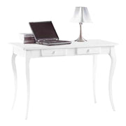 Scrivania 2 cassetti legno bianco arte povera 120x60x78 (1304) - Mobili 2G