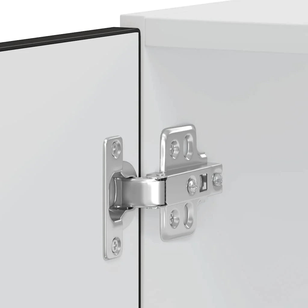Set di 2 mobili da forno moderni con piedini regolabili 60 x 57 x 207 cm legno ingegnerizzato nero 02_0055717