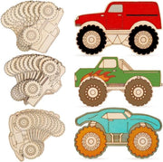 Pannelli di legno per hobbycar - 30 pezzi - Dischi di legno non lavorati - Scheda per dipingere - Decorazioni - Cadeaubox
