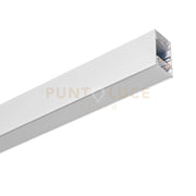 TIRANA PROFILO IN ALLUMINIO SEZIONABILE COLORE  BIANCO 2MT PARETE/SOFFITTO/SOSPENSIONE PIU DIFFUSORE