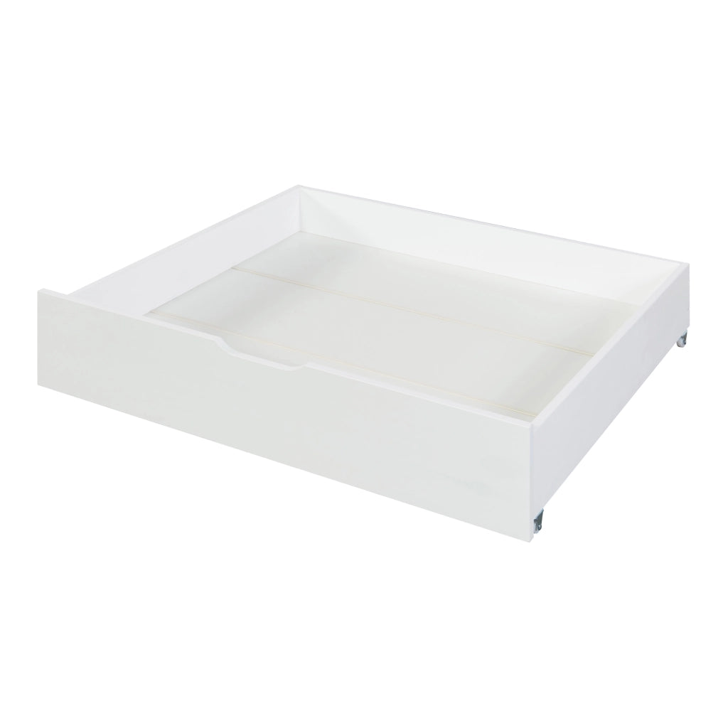 Set di 2 Cassetti Sottoletto Ydre a 4 Rotelle 97,5 x 92 x 22 cm Bianco [en.casa]