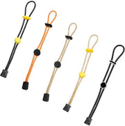 Supporto per bastone da trekking 5 in 1, cordino di fissaggio per bastoni da trekking, cavo elastico, chiusura a giro, cordino, regolabile per escursionismo, alpinismo e attività all'aperto