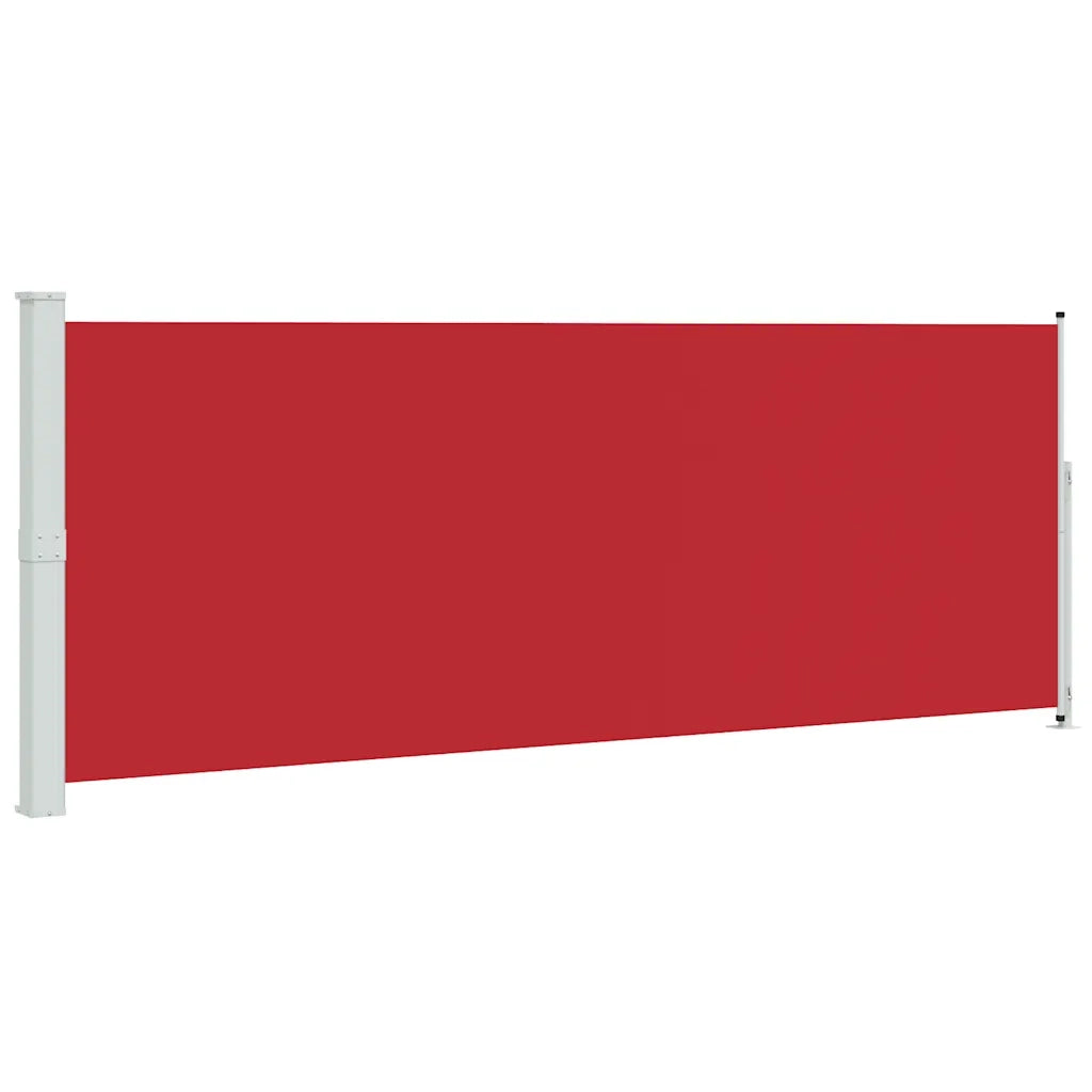 Tenda Laterale Retrattile per Patio 180x500 cm Rossa 313410
