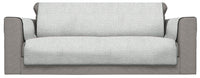 Copridivano con Copri Braccioli Seduta 60 cm in Poliestere Grigio