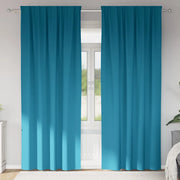 Tende Blackout con Anelli 2 pcs Turchese 245 x 140 cm 4107531