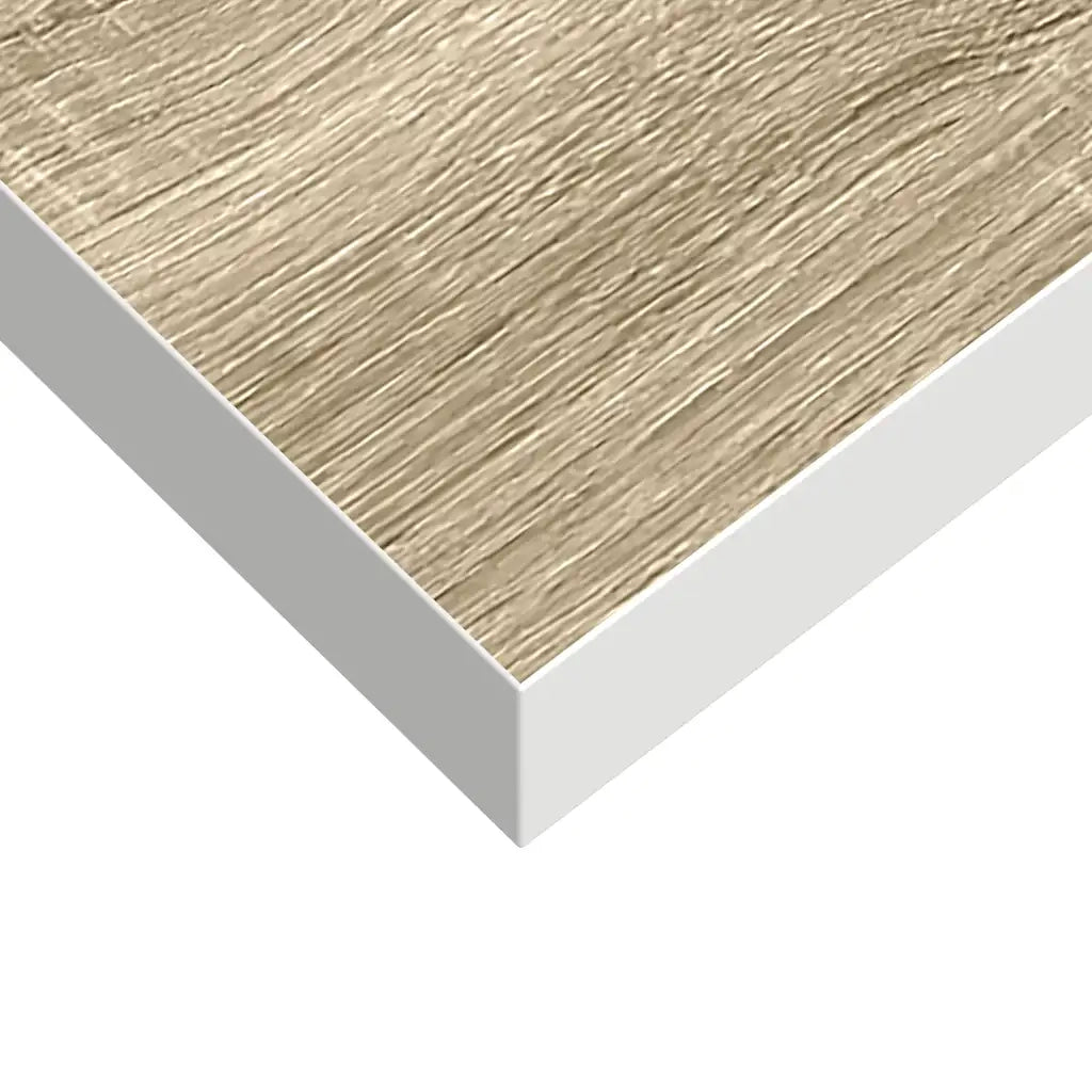 Scaffale a Parete Rovere e Bianco 90x23,5x3,8 cm in MDF 326582