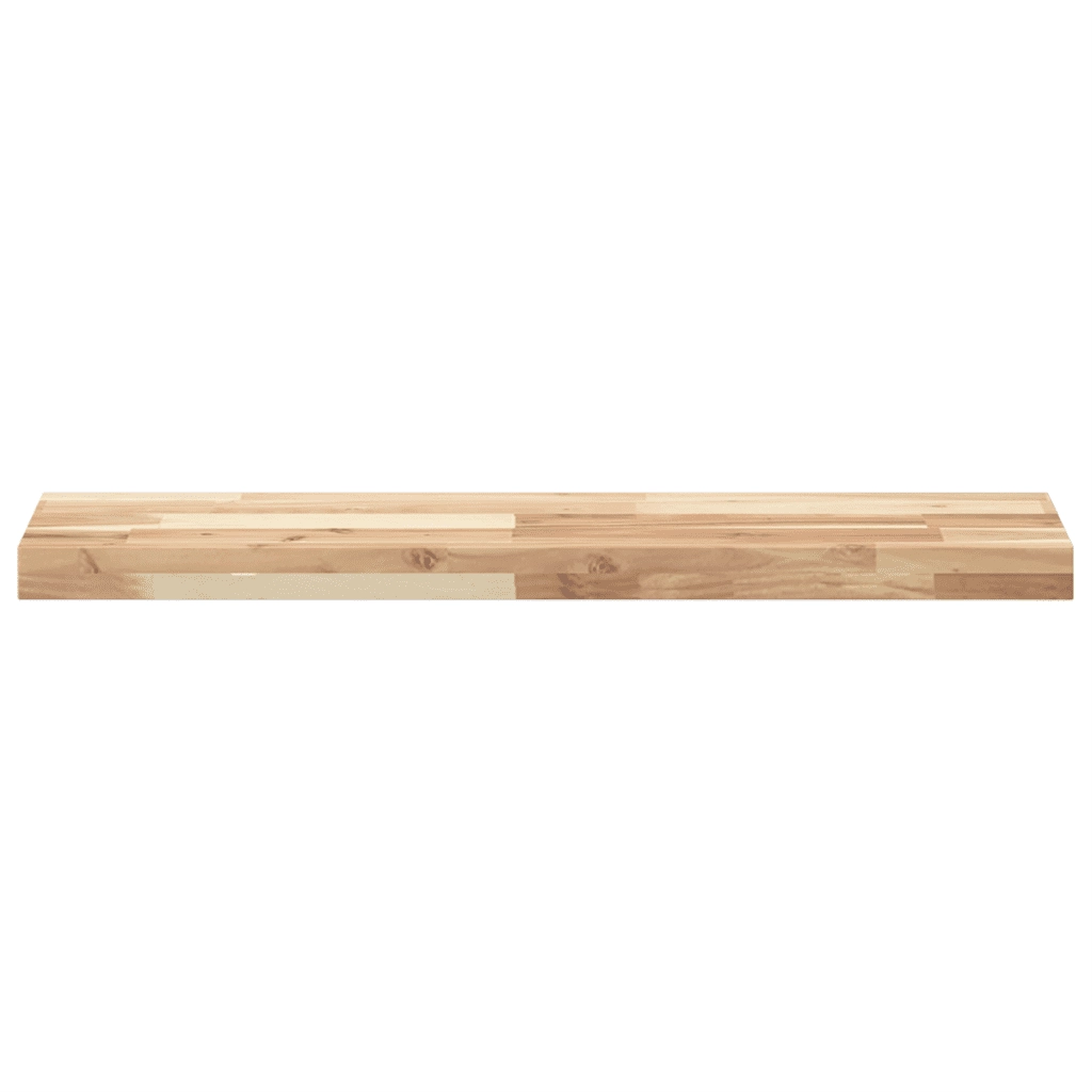 Mensole da Parete 2 pz 80x20x4 cm Legno Acacia Non Trattato