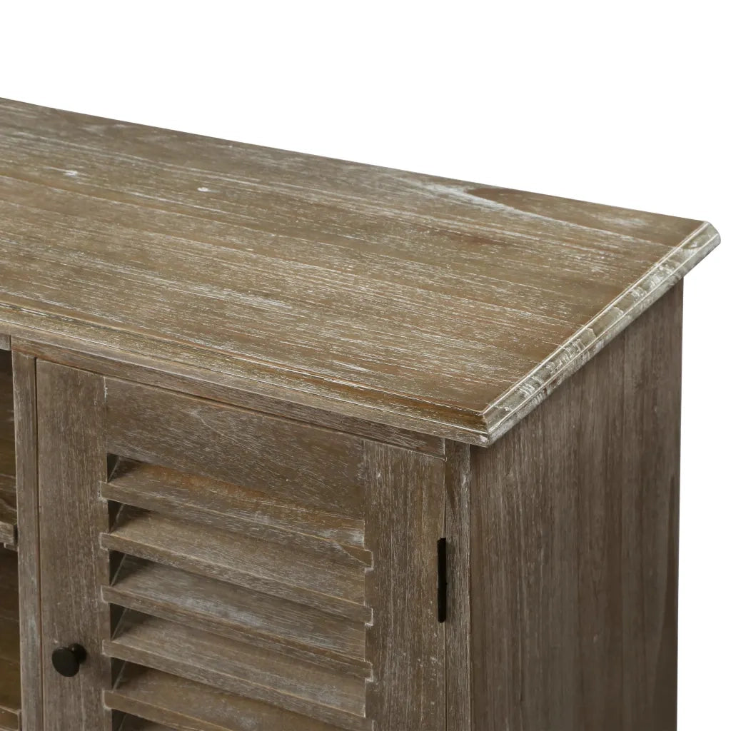 Mobile PortaTV  in Legno Massello di Mindi 145x35x60 cm cod mxl 55556