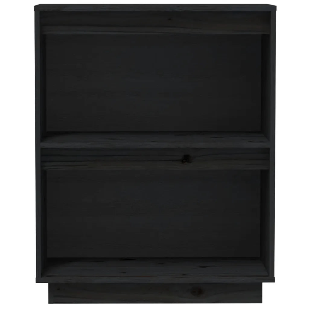 Mobile Consolle Nero 60x34x75 cm in Legno Massello di Pino