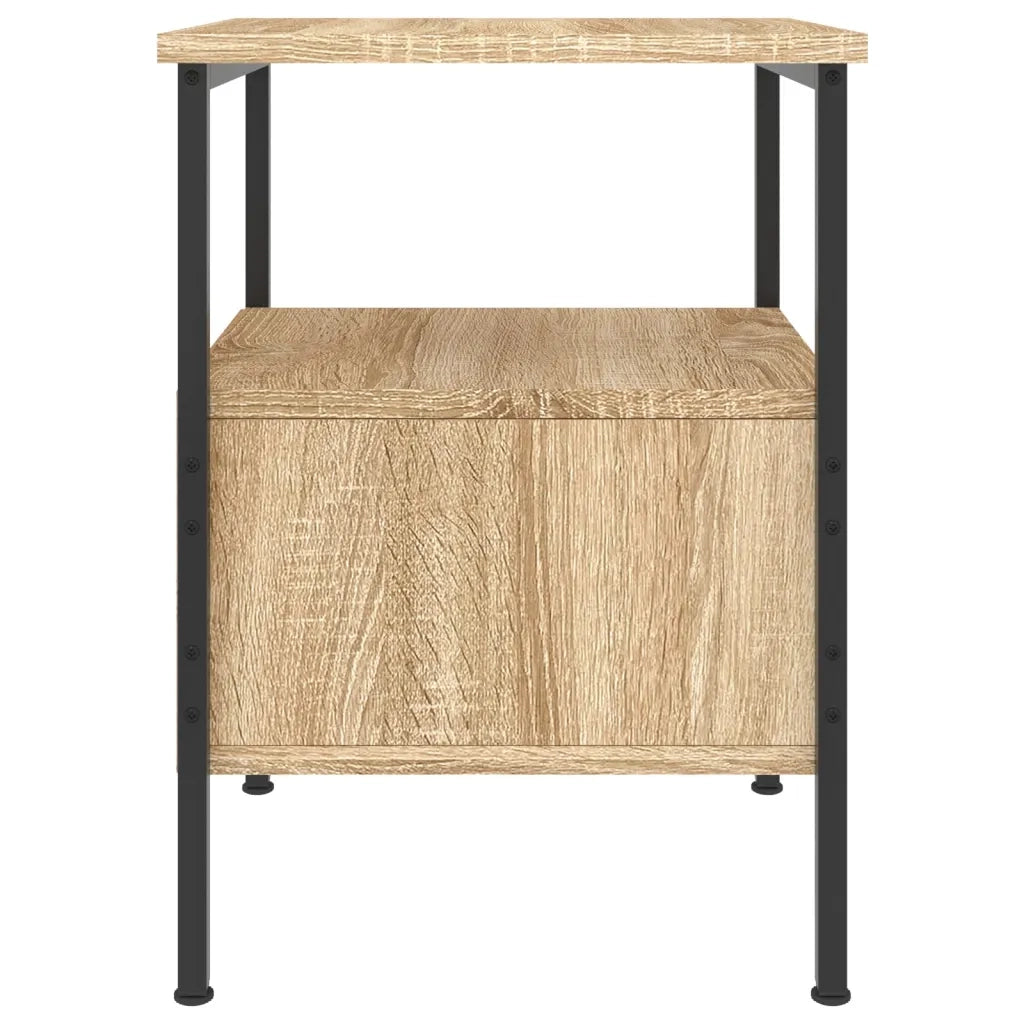 Set di 2 Comodini | Armadio da Notte | Mobiletto da notte Rovere Sonoma 34x36x50 cm in Legno Multistrato