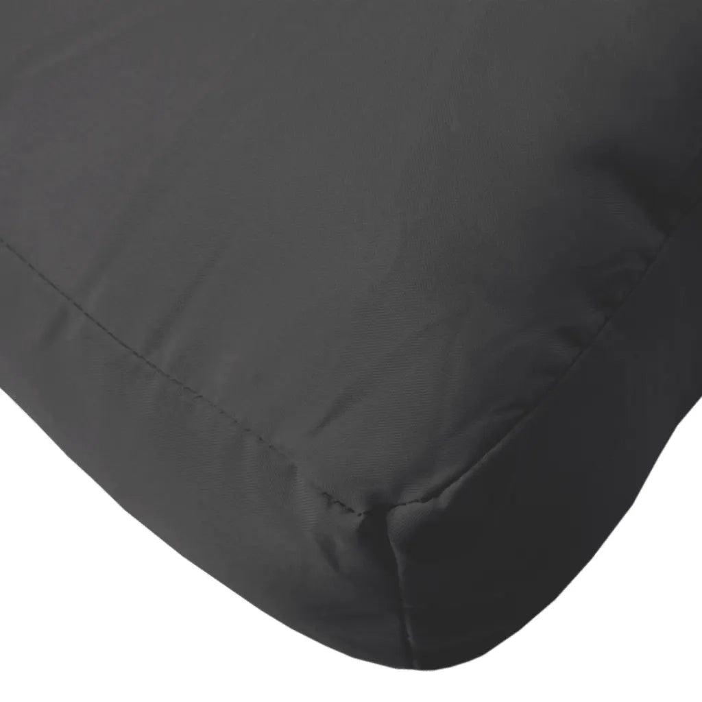 vidaXL Cuscino per Pallet Nero 50x40x12 cm in Tessuto