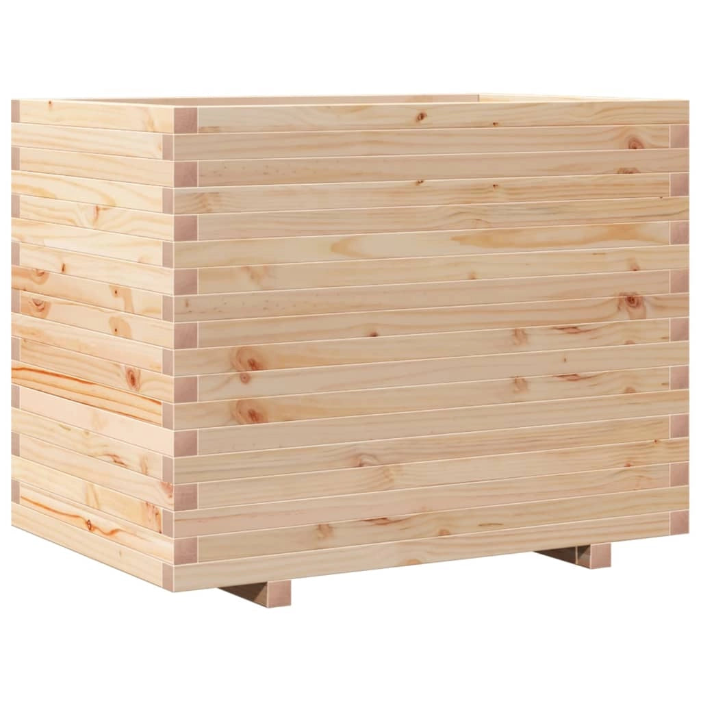 Fioriera rialzata per piante e fiori terrazza giardino 90 x 60 x 72 cm legno di pino massiccio marrone 02_0038036