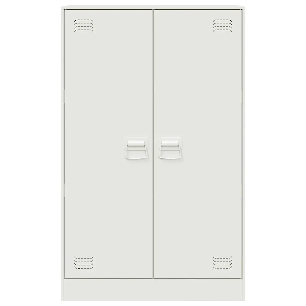 Credenza-Buffet-Armadio da cucina Bianca 67x39x107 cm in Acciaio 229931