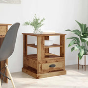 Armadio da Notte con cassetto Legno vecchio 50 x 50 x 60 cm 881408