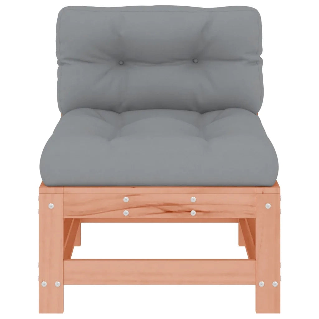 Divani Centrali con Cuscini 2 pz in Legno Massello di Douglas 825693