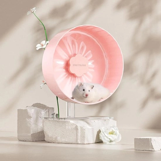 Ottovolante 26cm - Spinner silenzioso per hamster, gerbile e ratto con base regolabile