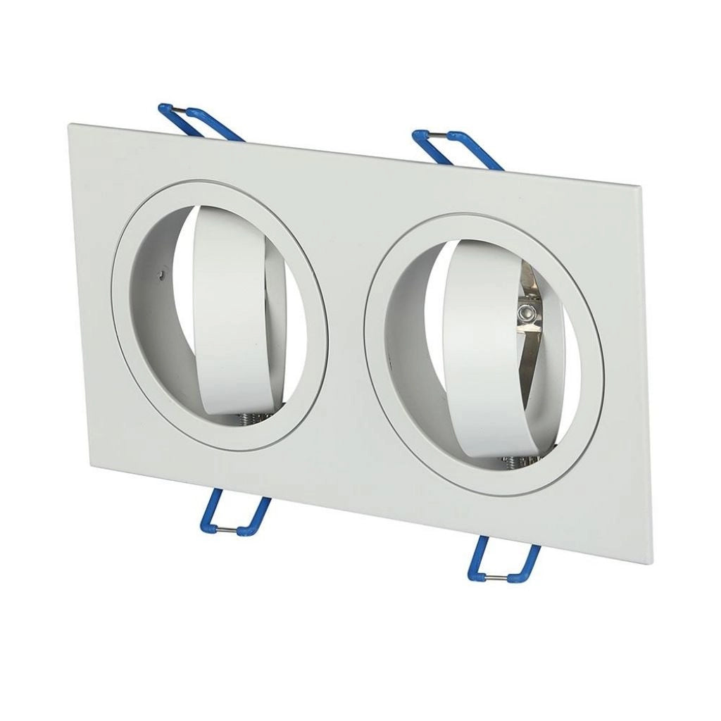 2*GU10 CONSITTANZA PIATTO BIANCO