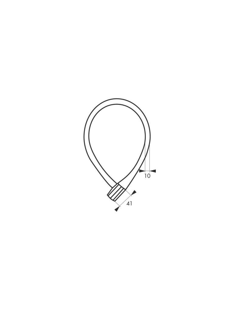 Antifurto a cavo Ø 10 mm, lunghezza 0,60 m, 2 chiavi – THIRARD