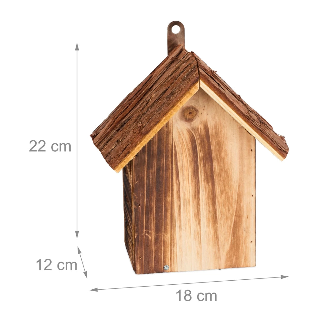 Hotel per insetti decorativo da appendere giardino 30 x 20 x 20 cm per coccinelle e osservazione in legno di abete 13_0015188
