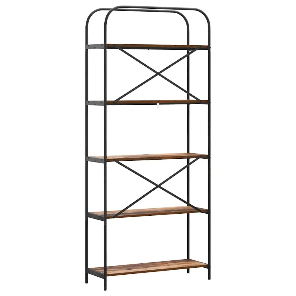 Libreria-Scaffale per Libri-Mobile di Stoccaggio Legno vecchio 80 x 30 x 183 cm Legno multistrato 755506