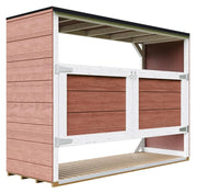 Casetta da giardino per bidoni spazzatura 3x240L - Timbela M982A-REDWOOD RED