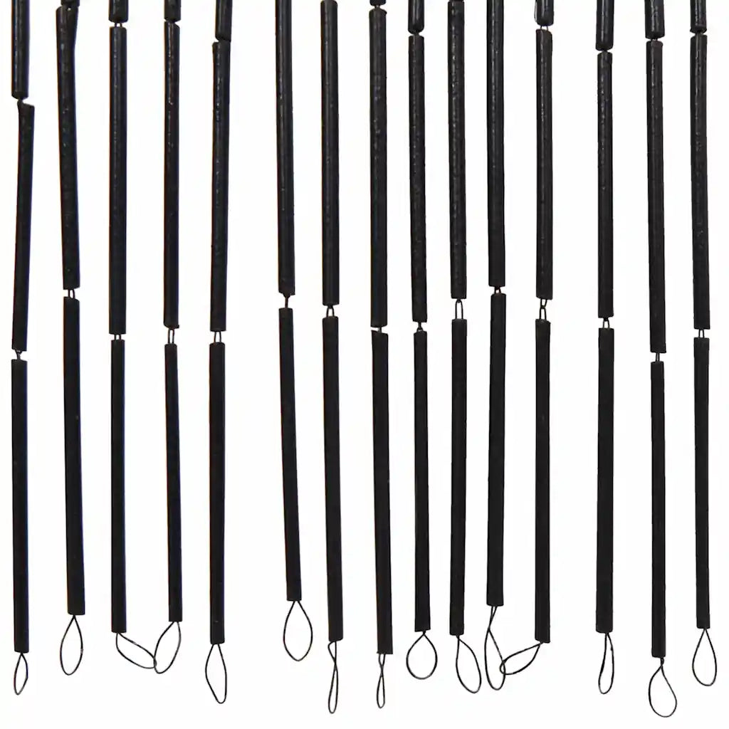 Tenda Antimosche per Porte Grigio Scuro 100x200 cm Bamb¨´ CFW4255270