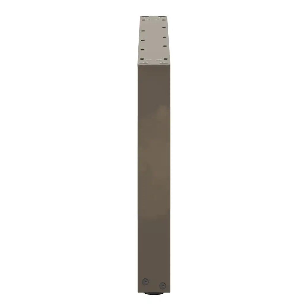 Gambe per Tavolino da Caffè a Forma di U 2 pz Acciaio Naturale 70x(42-43) cm Acciaio 4013167