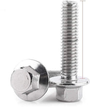 Set di viti a flangia M6 in acciaio inossidabile 304 - 10 pezzi - Corrosione resistente - Alta resistenza - Materiale di fissaggio per mobili e riparazioni