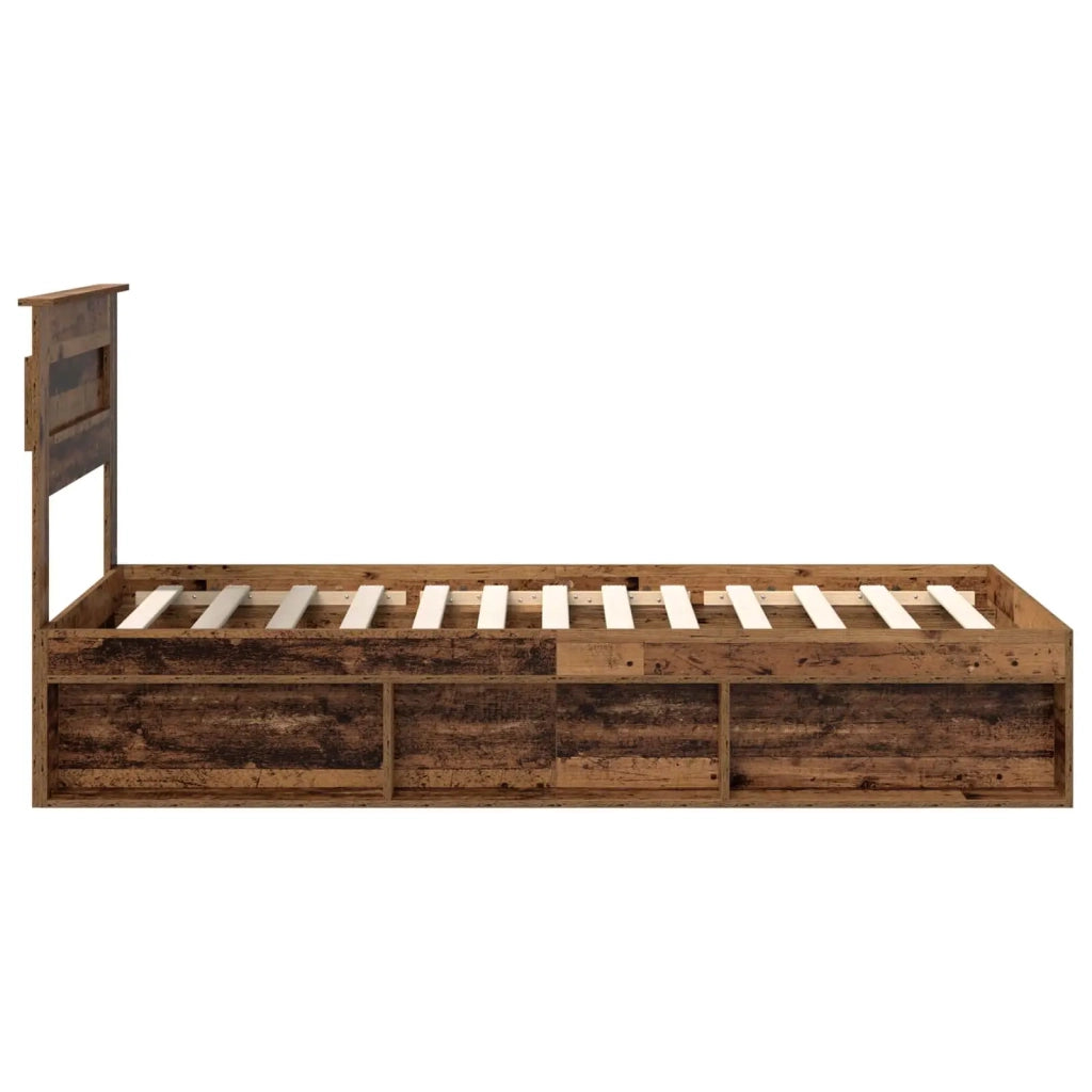 Struttura del letto Legno vecchio 90 x 200 cm Pino massello