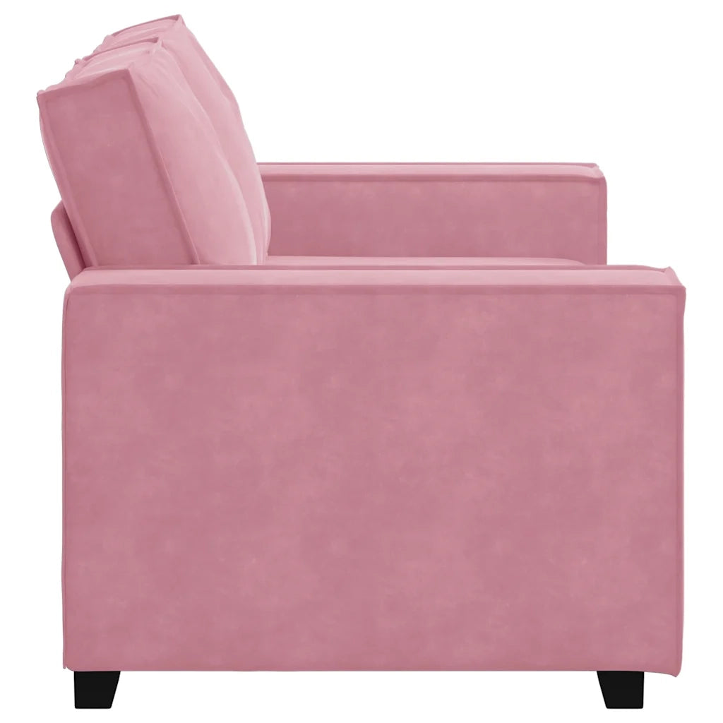 Divano a 2 Posti Rosa 160x78x84 cm in Velluto 4105013