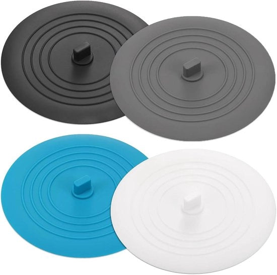 Stopper per drenaggio universale per doccia e vasca - 4 pezzi di stopper per vasca in silicone - Adatto per doccia, lavabo e cucina - Ideale per prevenire la formazione di condense nella doccia