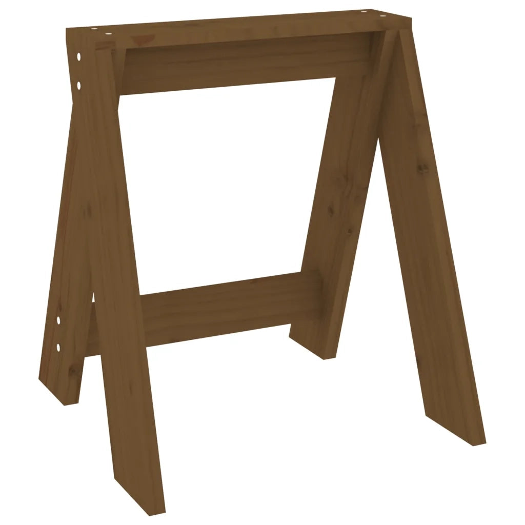 Sgabelli 2 pz Miele 40x40x45 cm in Legno Massello di Pino cod mxl 50191
