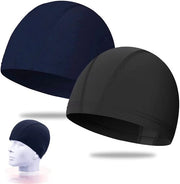 Due paia di cappelli da bagno elastici per adulti, capi da bagno comodi unisex