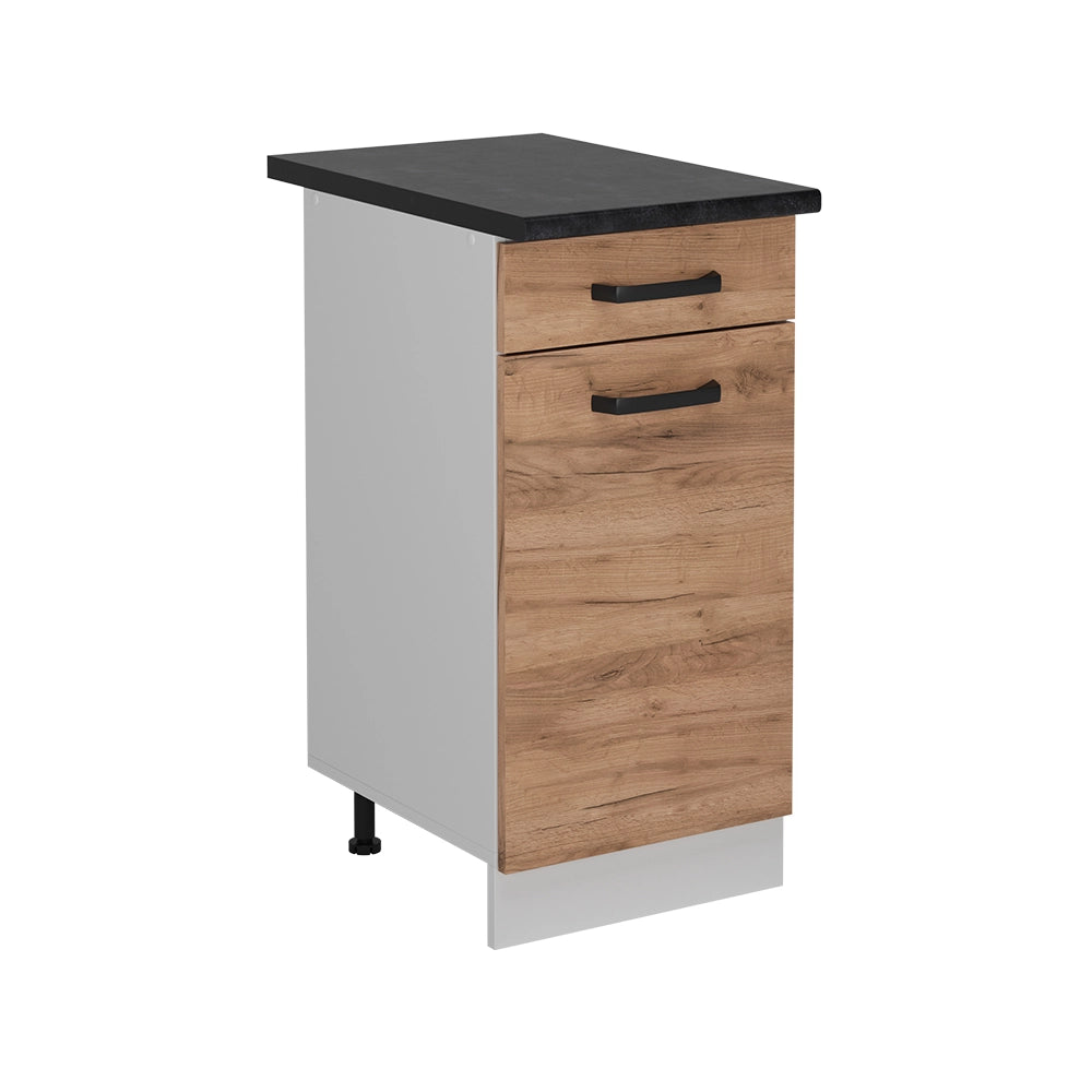 Vicco Mobiletto base per cucina Quercia dorata 40 cm PL Antracite